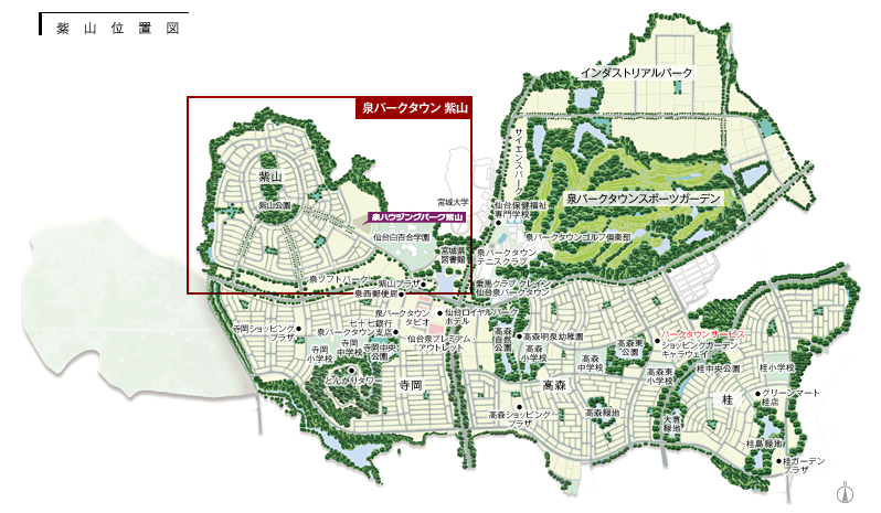 紫山位置図